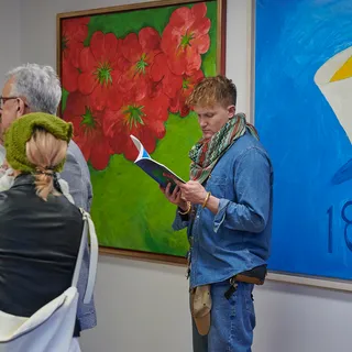 Opening of Paweł Kowalewski's solo exhibition "Eyes Wide Half-Shut" at Galeria aTAK in Warsaw