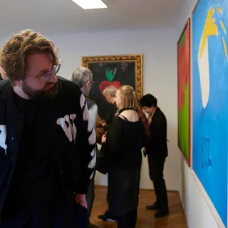 Opening of Paweł Kowalewski's solo exhibition "Eyes Wide Half-Shut" at Galeria aTAK in Warsaw